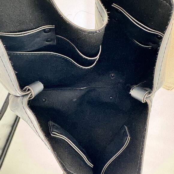 Stephane Verdino Bag Paris Black PVC Tote Faux Leather - Picture 4 of 8